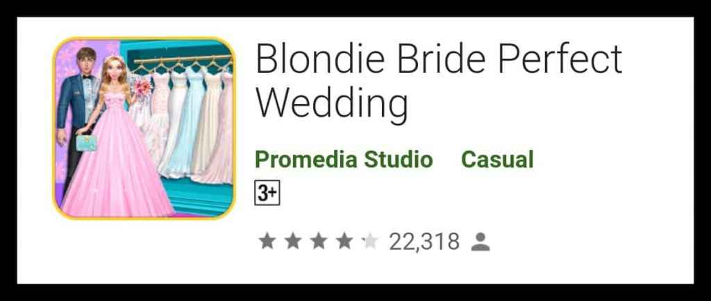 Blondie Bride Perfect Wedding