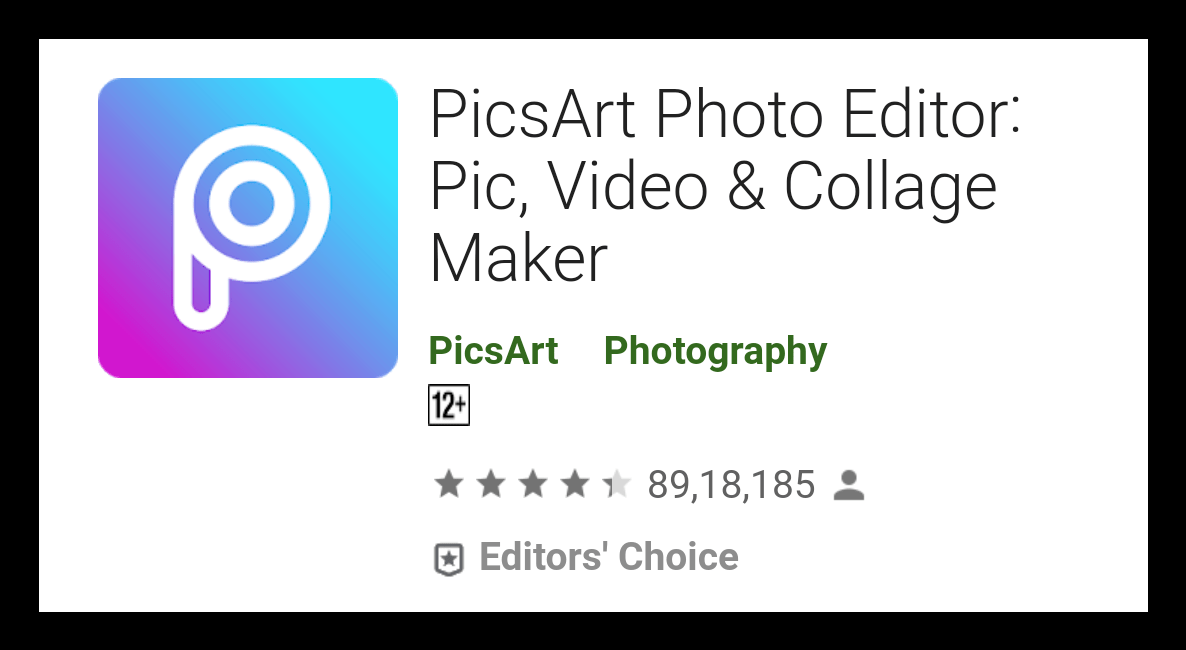 PicsArt Photo Editor Application