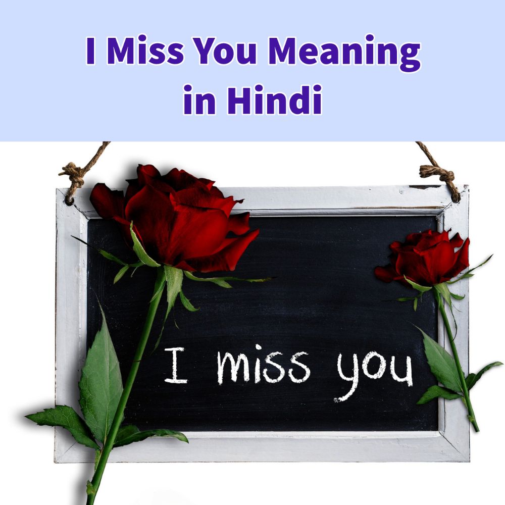 I Miss You Meaning in Hindi 