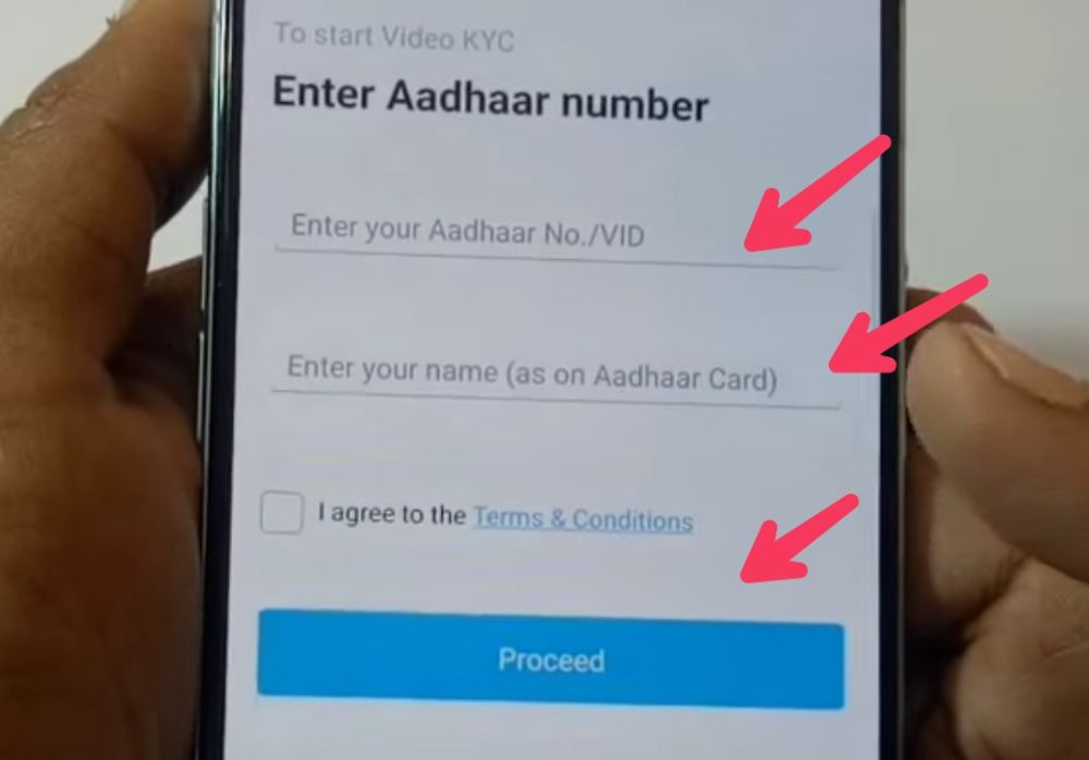 Fill Aadhaar Details