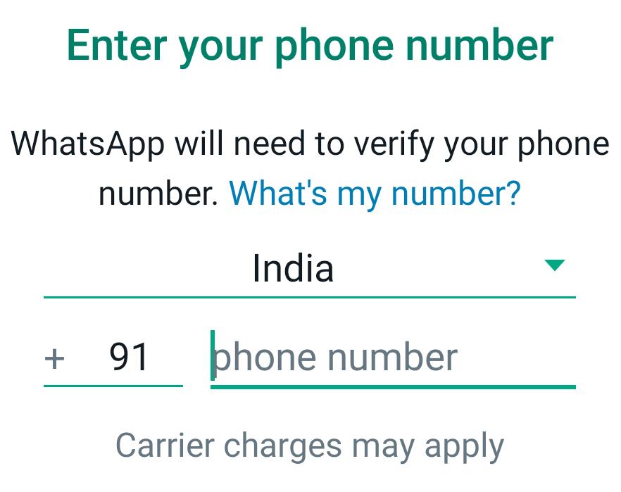 Register WhatsApp Number